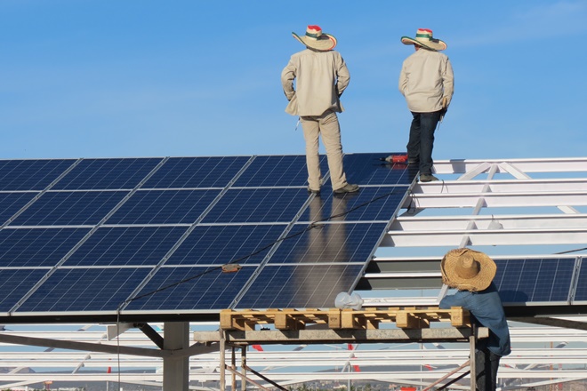 paneles solares trabajos