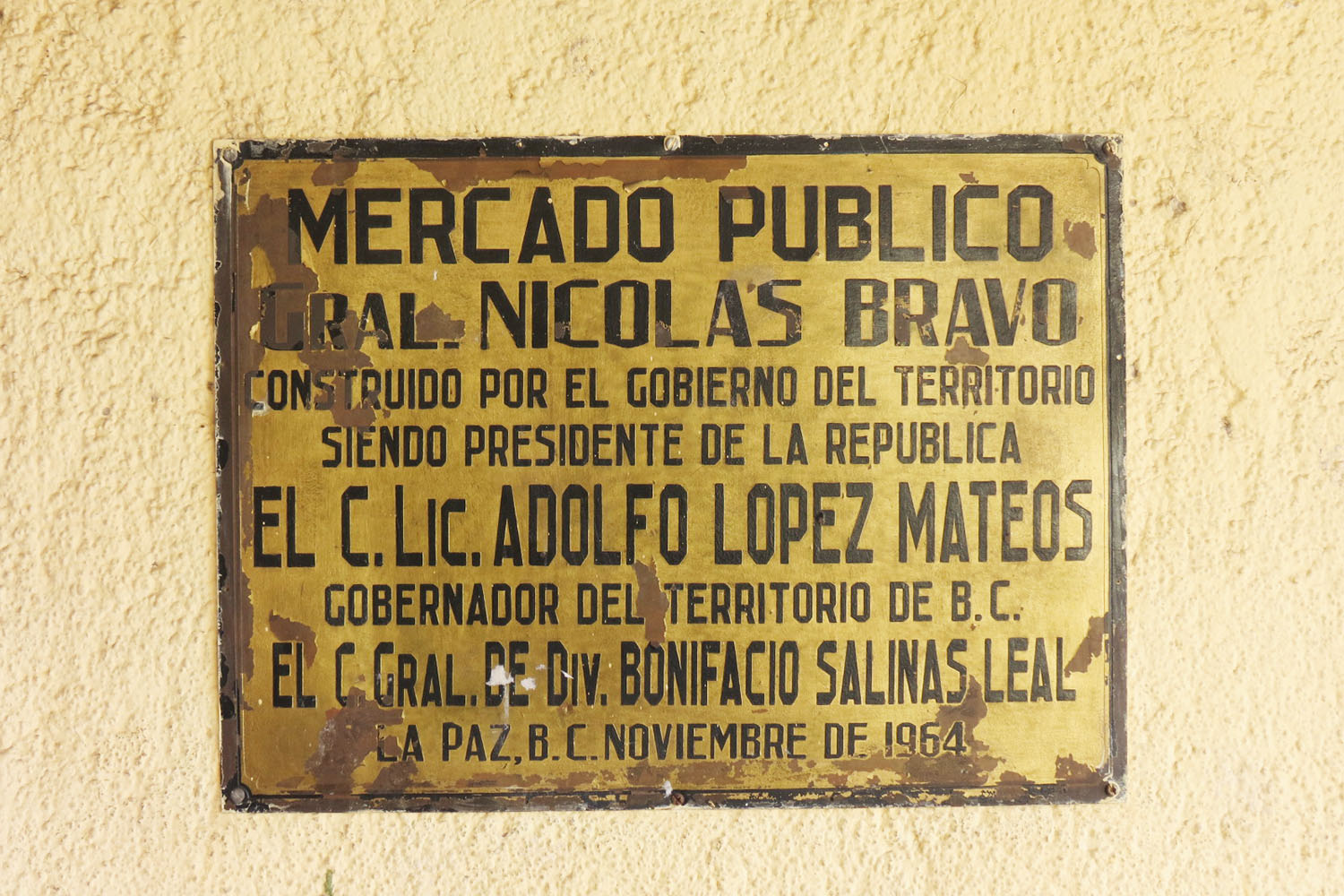 mercado municipal nicolas bravo placa