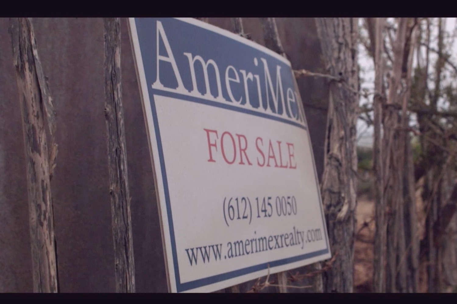Mensaje que anuncia la venta de la residencia, por parte de Amerimex