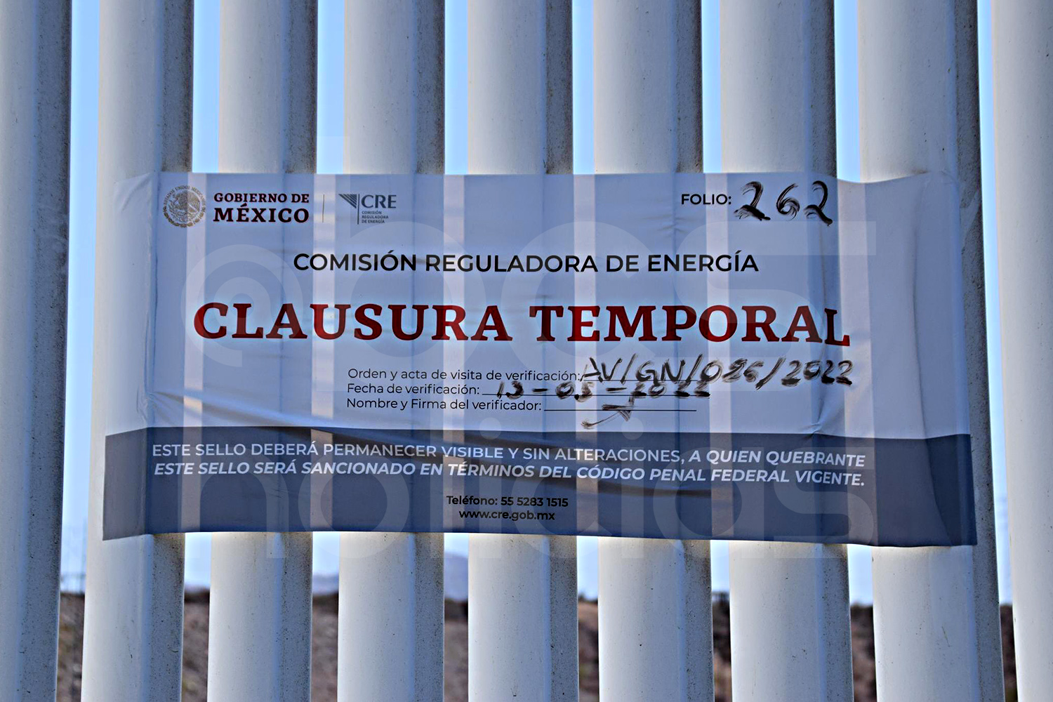They failed an inspection;  they put closed seals on the natural gas plant in Pichilingue