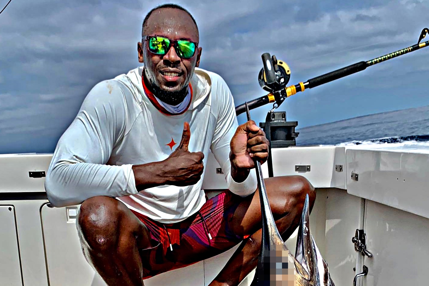 Usain Bolt visitó Los Cabos y vivió experiencia de pesca deportiva